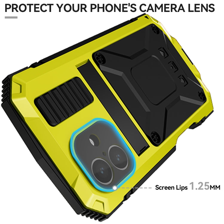 For iPhone 16 R-JUST Life Water-resistant Dustproof Shockproof Phone Case(Yellow)