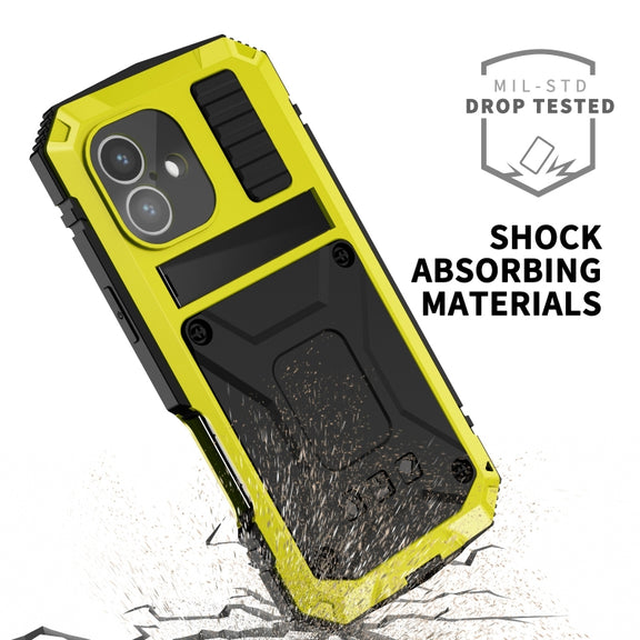 For iPhone 16 R-JUST Life Water-resistant Dustproof Shockproof Phone Case(Yellow)