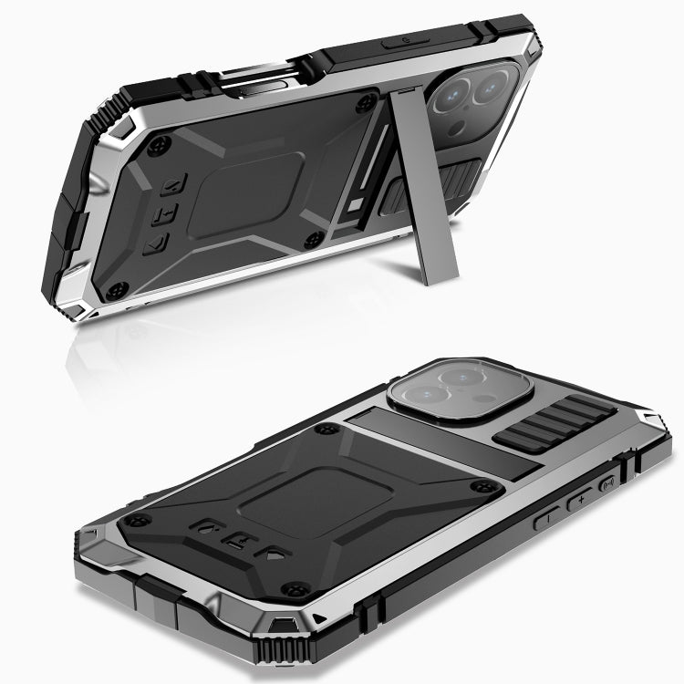 For iPhone 16 R-JUST Life Water-resistant Dustproof Shockproof Phone Case(Silver)