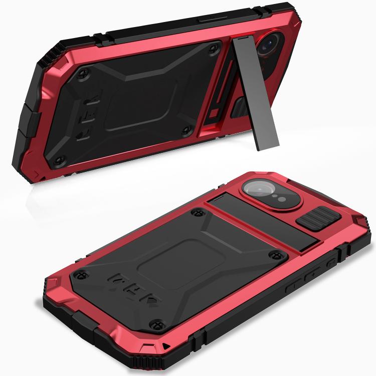 For iPhone 16e R-JUST Life Water-resistant Dustproof Shockproof Phone Case(Red)