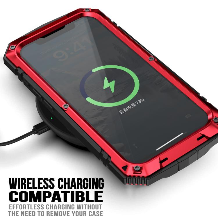 For iPhone 16e R-JUST Life Water-resistant Dustproof Shockproof Phone Case(Red)
