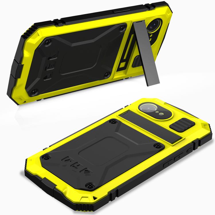 For iPhone 16e R-JUST Life Water-resistant Dustproof Shockproof Phone Case(Yellow)