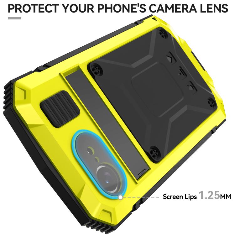 For iPhone 16e R-JUST Life Water-resistant Dustproof Shockproof Phone Case(Yellow)