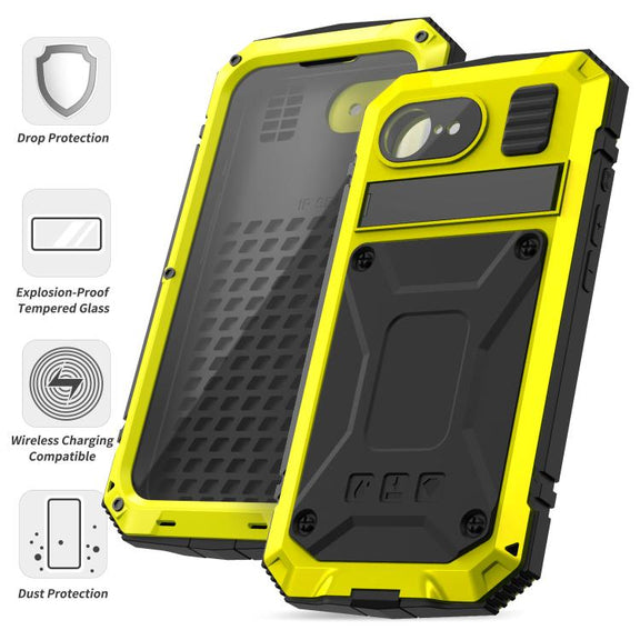 For iPhone 16e R-JUST Life Water-resistant Dustproof Shockproof Phone Case(Yellow)
