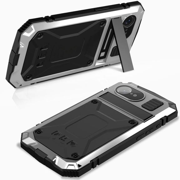 For iPhone 16e R-JUST Life Water-resistant Dustproof Shockproof Phone Case(Silver)