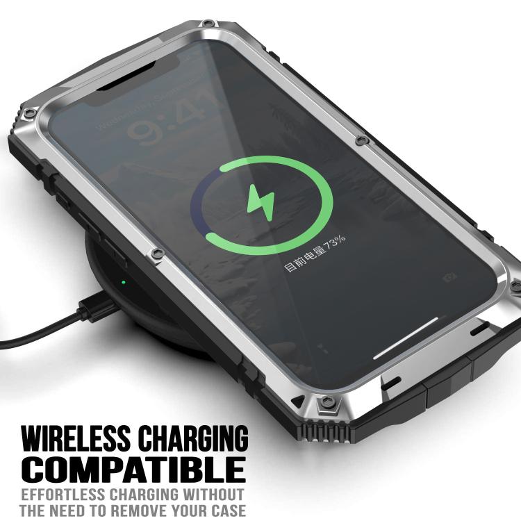 For iPhone 16e R-JUST Life Water-resistant Dustproof Shockproof Phone Case(Silver)