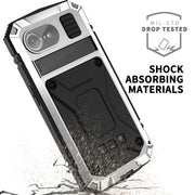For iPhone 16e R-JUST Life Water-resistant Dustproof Shockproof Phone Case(Silver)