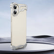 For iPhone 16 Frameless Metal Corner Pad Phone Case with Lens Film(Silver) - iPhone 16 Cases by PMC TechLife | Online Shopping South Africa | PMC TechLife | Buy Now Pay Later Mobicred