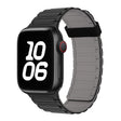 For Apple Watch SE 2023 44mm Tri-beads Magnetic Hoop Silicone Watch Band(Black Grey) - free shipping - PMc TechLife - Order now!