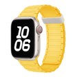 For Apple Watch SE 2022 44mm Tri-beads Magnetic Hoop Silicone Watch Band(Yellow) - free shipping - PMc TechLife - Order now!