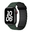 For Apple Watch Series 6 44mm Tri-beads Magnetic Hoop Silicone Watch Band(Deep Green Black) - free shipping - PMc TechLife - Order now!
