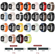 For Apple Watch Series 7 41mm Tri-beads Magnetic Hoop Silicone Watch Band(Starlight)