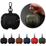 For Samsung Galaxy Buds 3 Business Leather Bluetooth Earphone Protective Case with Hook(Light Brown)