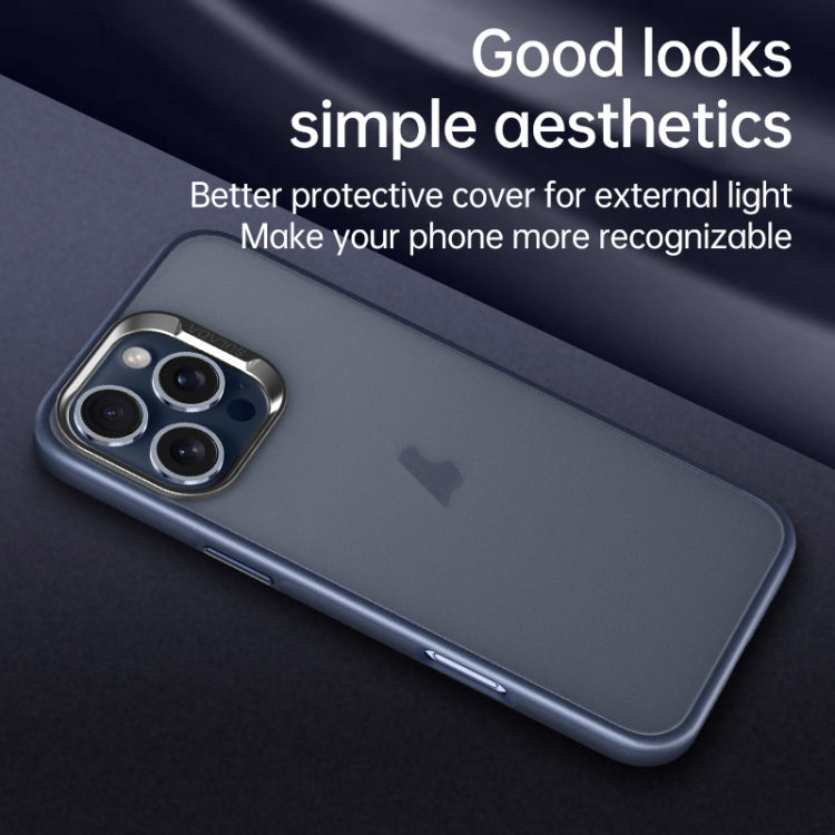For iPhone 15 Pro Max SULADA Skin Feel Matte Shockproof Phone Case(Black)