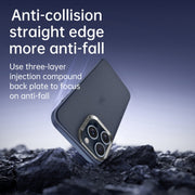 For iPhone 15 Pro Max SULADA Skin Feel Matte Shockproof Phone Case(Black)