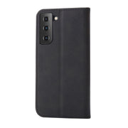 For Samsung Galaxy S25+ 5G Embossed Happy Cat Pattern Flip Leather Phone Case(Black)