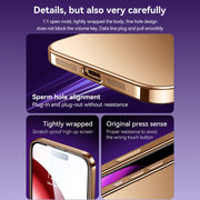 For iPhone 16 Pro SULADA Natural Color Series Electroplating Frosted TPU Phone Case(Dark Purple)