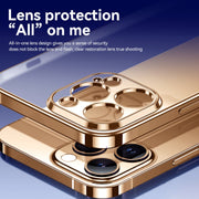 For iPhone 16 Pro Max SULADA Natural Color Series Electroplating Frosted TPU Phone Case(Silver)