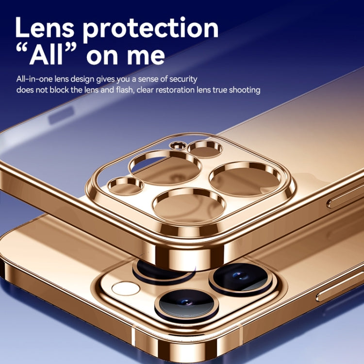 For iPhone 16 Pro SULADA Natural Color Series Electroplating Frosted TPU Phone Case(Silver)