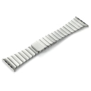 For Apple Watch Series 9 45mm Single Bead Magnetic Stainless Steel Watch Band(Silver)