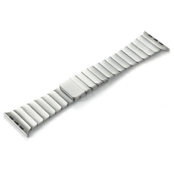 For Apple Watch Ultra 49mm Single Bead Magnetic Stainless Steel Watch Band(Silver)