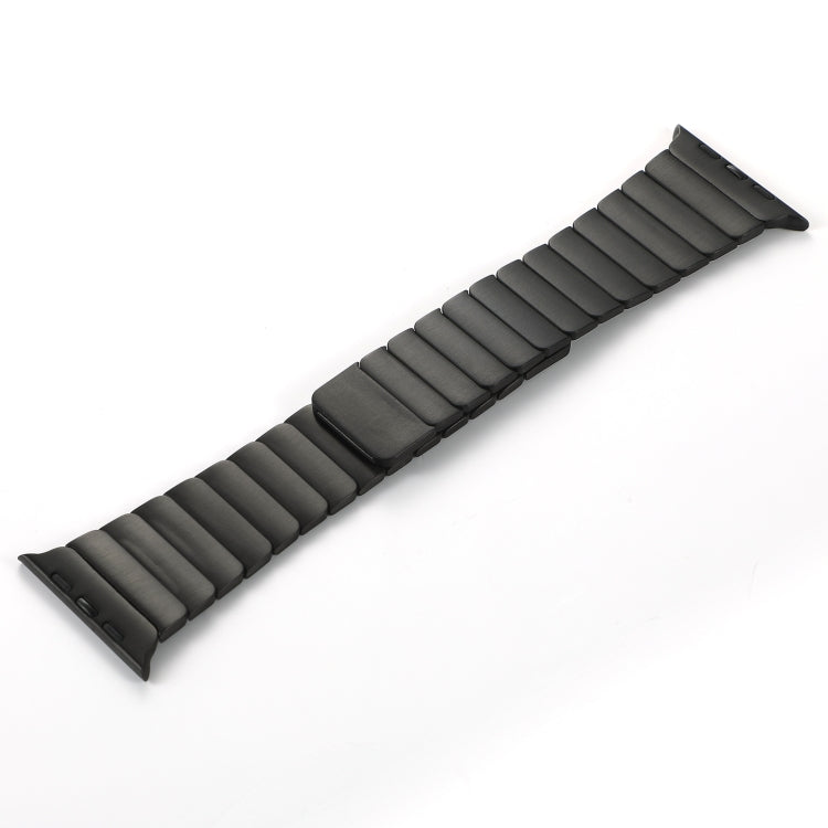 For Apple Watch Series 5 40mm Single Bead Magnetic Stainless Steel Watch Band(Black)