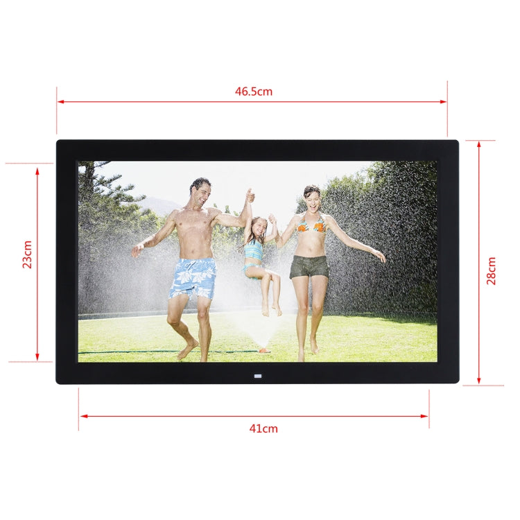 18.5 inch IPS Screen Digital Photo Frame, Plug Type:EU Plug(Black)