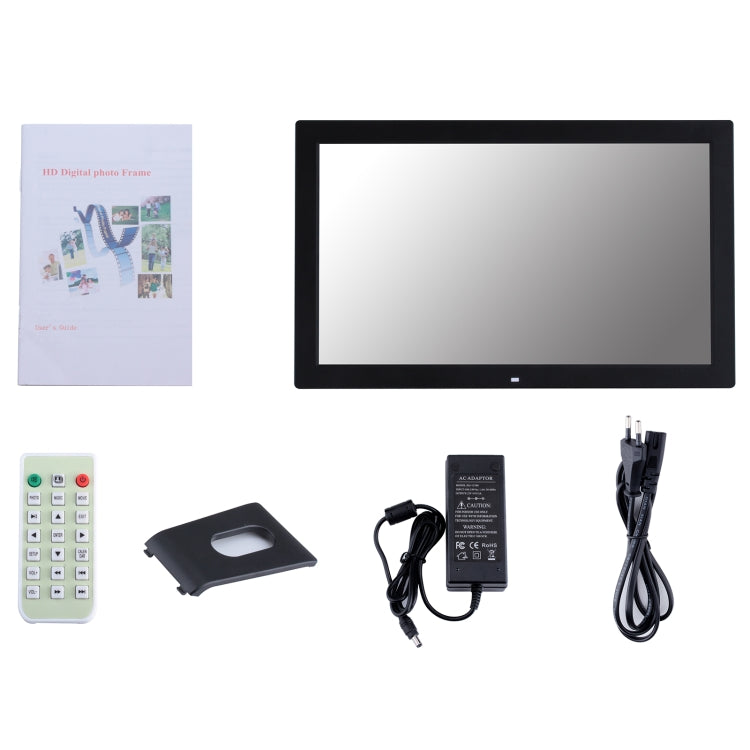 18.5 inch IPS Screen Digital Photo Frame, Plug Type:EU Plug(Black)