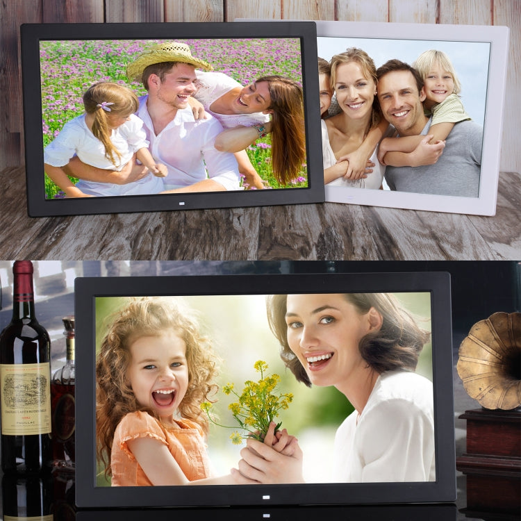 18.5 inch IPS Screen Digital Photo Frame, Plug Type:EU Plug(Black)