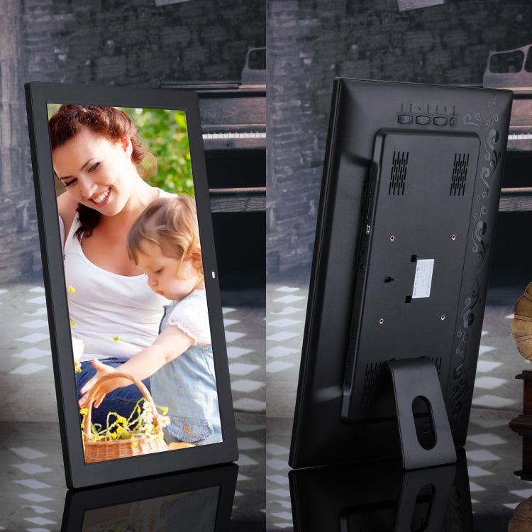 18.5 inch IPS Screen Digital Photo Frame, Plug Type:EU Plug(Black)