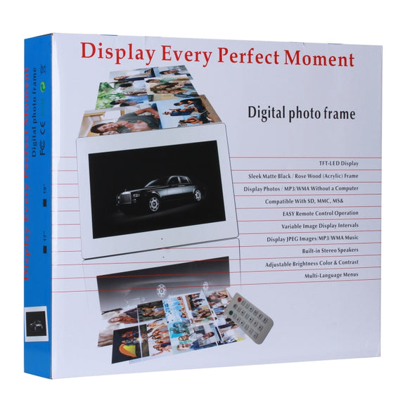 18.5 inch IPS Screen Digital Photo Frame, Plug Type:EU Plug(White)