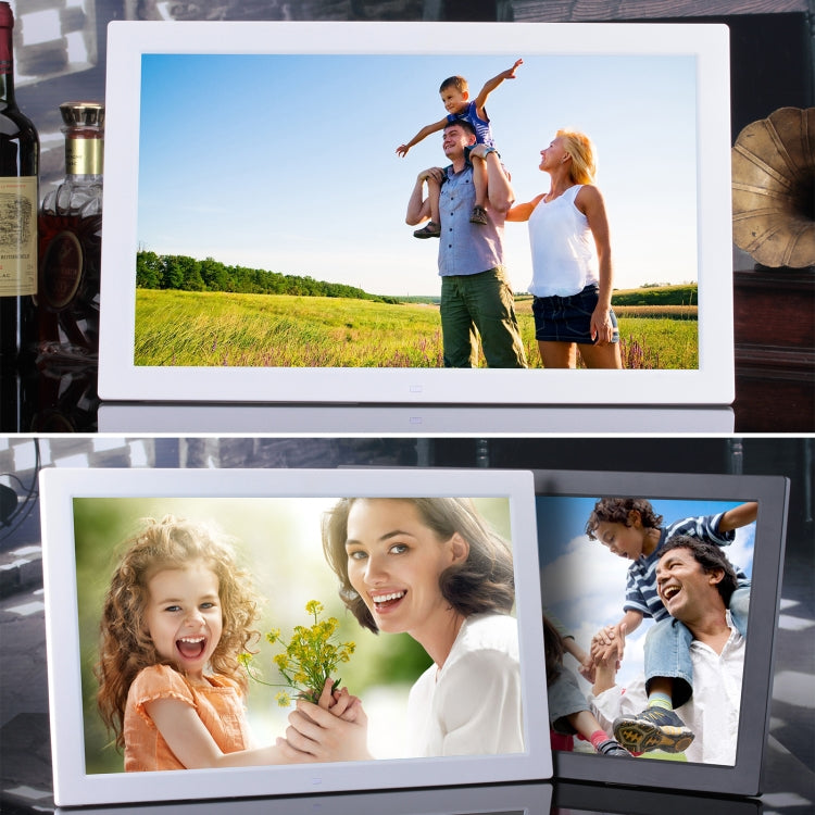 18.5 inch IPS Screen Digital Photo Frame, Plug Type:EU Plug(White)