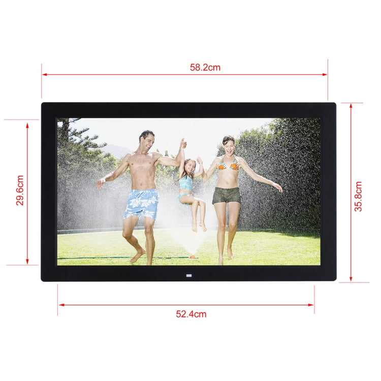 23.6 inch LED Screen Digital Photo Frame, Plug Type:US Plug(Black)