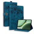 For OnePlus Pad / Pad Pro 12.1 Cartoon Sakura Cat Embossed Leather Tablet Case(Blue) - Others by PMC TechLife | Online Shopping South Africa | PMC TechLife | Buy Now Pay Later Mobicred