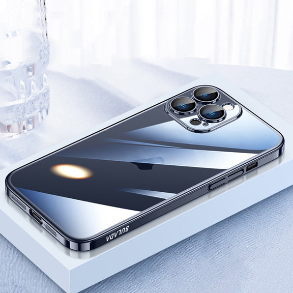 For iPhone 16 Pro SULADA JINGJIA Series Lens Protector Hard PC Phone Case(Blue)