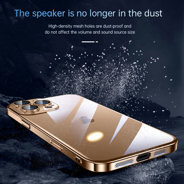 For iPhone 16 Pro SULADA JINGJIA Series Lens Protector Hard PC Phone Case(Blue)