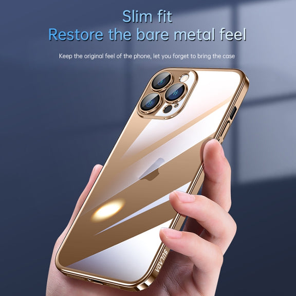 For iPhone 16 Plus SULADA JINGJIA Series Lens Protector Hard PC Phone Case(Silver)