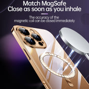 For iPhone 16 Plus SULADA MagSafe Plating TPU Shockproof Phone Soft Case(Dark Purple)