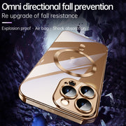 For iPhone 16 Plus SULADA MagSafe Plating TPU Shockproof Phone Soft Case(Titanium Grey)
