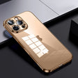 For iPhone 16 Pro Max SULADA Shine Through Series Plating TPU Transparent Phone Case(Gold) - iPhone 16 Pro Max Cases by SULADA | Online Shopping South Africa | PMC TechLife | Buy Now Pay Later Mobicred