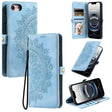 For iPhone 16e Skin Feel Totem Embossed Leather Phone Case(Blue) - iPhone 16e Cases by PMC TechLife | Online Shopping South Africa | PMC TechLife | Buy Now Pay Later Mobicred