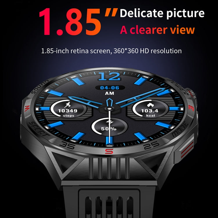 HT28 1.85 inch Silicone Strap IP68 Water-resistant Smart Watch, Support Sleep Monitoring(Green)