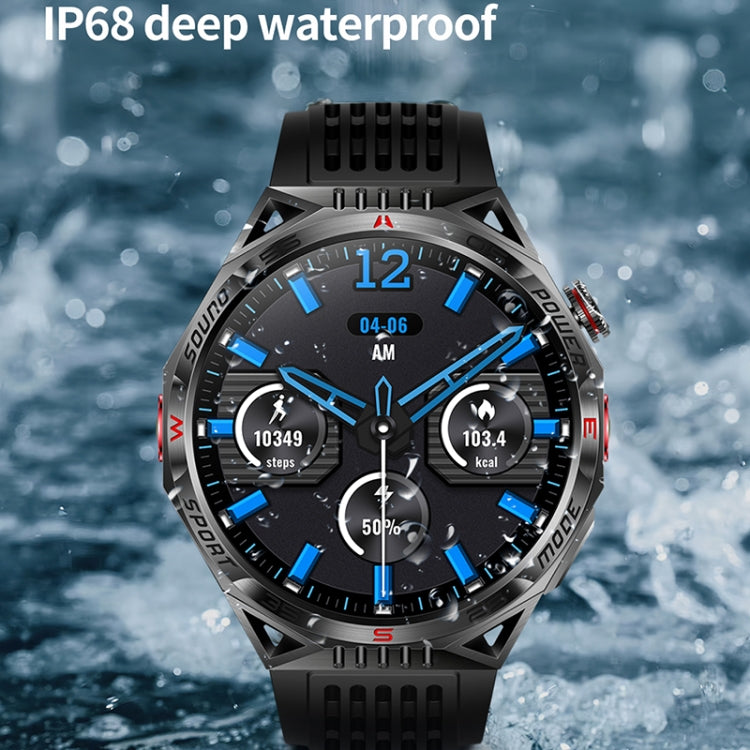 HT28 1.85 inch Silicone Strap IP68 Water-resistant Smart Watch, Support Sleep Monitoring(Orange)