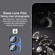 For iPhone 16 / 16 Plus IMAK Metal Armor Premium Camera Protector Film(Light Blue)