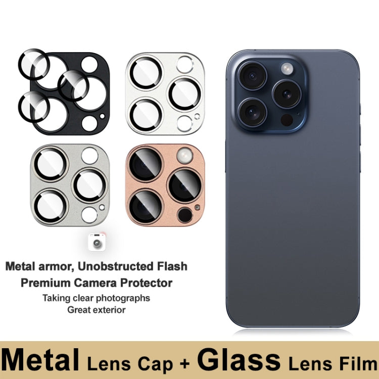 For iPhone 16 Pro / 16 Pro Max IMAK Metal Armor Premium Camera Protector Film(Grey)