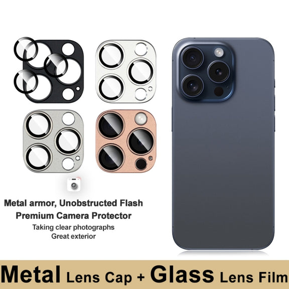 For iPhone 16 Pro / 16 Pro Max IMAK Metal Armor Premium Camera Protector Film(Brown)