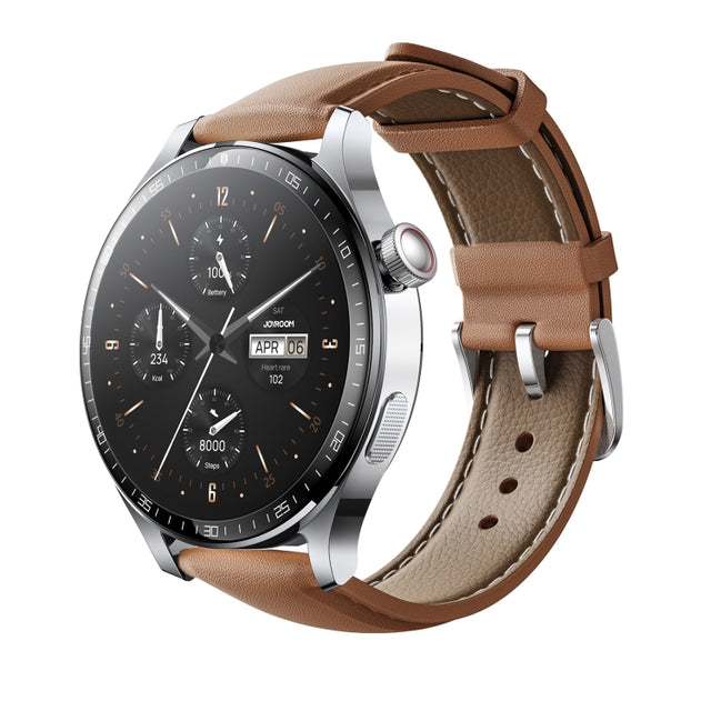 JOYROOM JR-FC2 Pro Classic Series Smart Watch, 1.46 inch Screen, Support BT Call / Heart Rate / Blood Oxygen(Moonlight Silver)