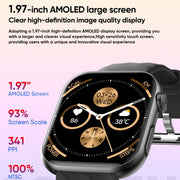 MT500 1.97 inch IP67 Water-resistant Smart Watch, Support Electrocardiogram / Temperature Measurement(White)