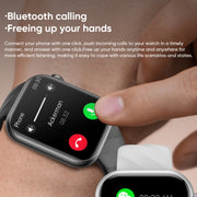 MT500 1.97 inch IP67 Water-resistant Smart Watch, Support Electrocardiogram / Temperature Measurement(Black)