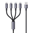 USAMS SJ739 1.2m 4 in 1 Type-C Fast Charging Cable(Titanium Gray) - Multifunction Cable by USAMS | Online Shopping South Africa | PMC TechLife | Buy Now Pay Later Mobicred